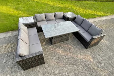 Rattan Sofa Dining Set