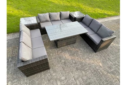 Rattan Sofa Dining Set