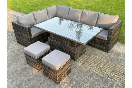 Corner Sofa Rising Dining Set