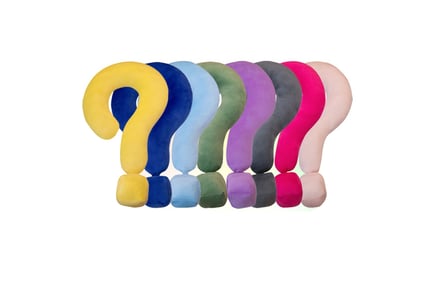 Question Mark Shaped Ergonomic Neck Pillow in 8 Colours