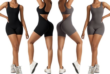 Women's Backless Romper Jumpsuit - 4 Sizes & 3 Colours