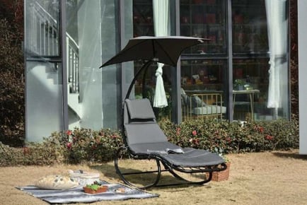 Patio Chaise Lounge Rocking Bed