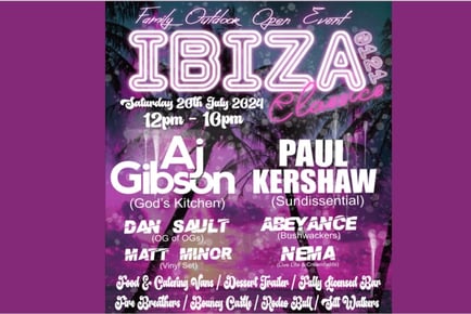 Ibiza Classics 0121 Festival - 20th July 2024