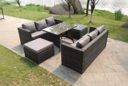 Rattan Sofa Set Outdoor Garden