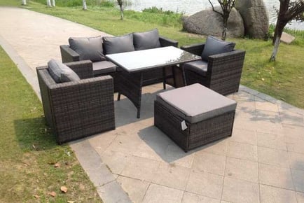 Rattan Sofa Dining Set Outdoor