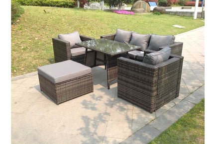 Rattan Sofa Dining Set Outdoor