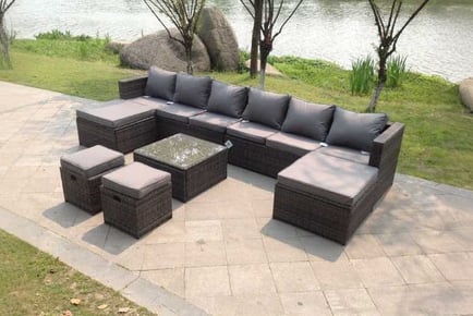 Rattan Corner Sofa Set Outdoor