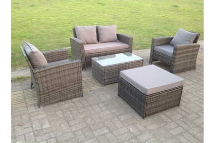 Rattan Sofa Set Coffee Table