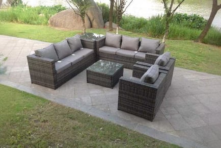 Rattan Sofa Set Chair Table