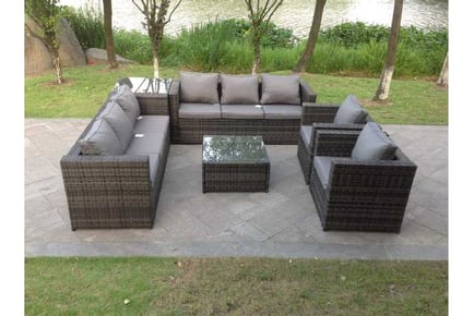 Rattan Sofa Set Chair Table