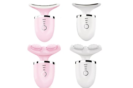 4-in-1 Compact Electric Face & Neck Massager in 2 Options and 2 Colours