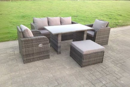 Luxurious Rattan Garden Furniture Sofa Set