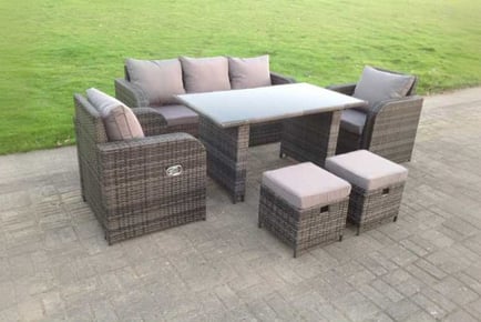 Luxurious Rattan Garden Furniture Sofa Set