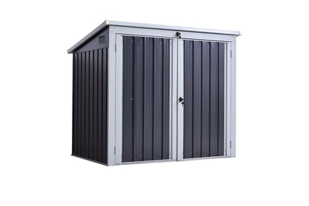 Corrugated Steel Storage 2-Bin Shelter