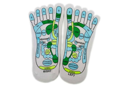 Acupressure Reflexology Socks with Massage Stick - 1, 3, or 5