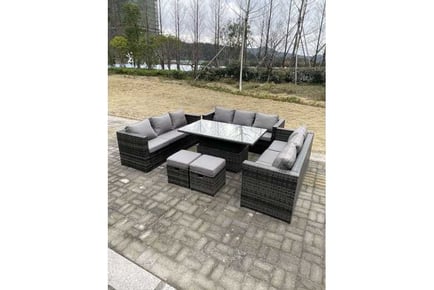 Rattan Sofa Set Rising Table Stool