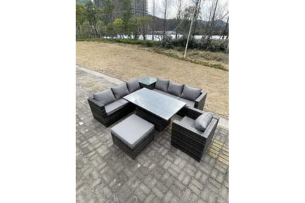 Rattan Sofa Set Rising Table Chair Stool