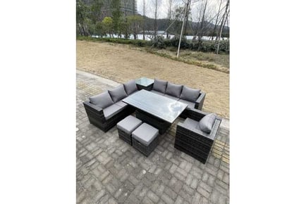 Rattan Sofa Set Rising Table Chair Stool