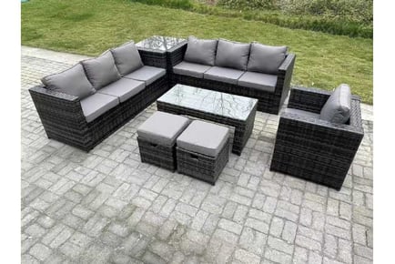 Rattan Sofa Set Stool Chair Coffee Table