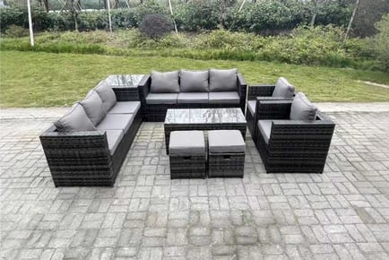 Rattan Sofa Set Stool Chair Coffee Table