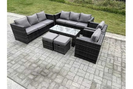 Rattan Sofa Set Chair Coffee Table Stool