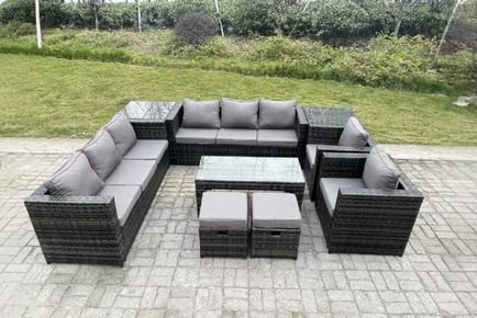 Rattan Sofa Set Stool Chair Coffee Table