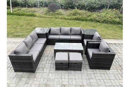 Rattan Sofa Set Stool Chair Coffee Table