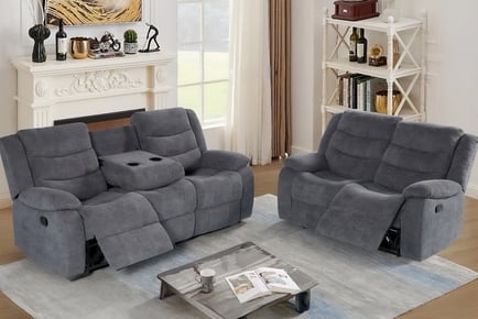 Sorrento Grey Recliner Sofa - Corner or Set of 3+2