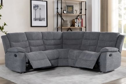 Sorrento Grey Recliner Sofa - Corner or Set of 3+2