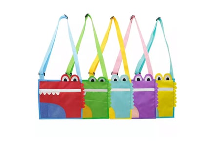 Crocodile Stand-Up Beach Shoulder Shell Bag in 5 Colours