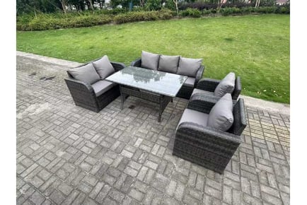 7-Seater Reclining Garden Set Table