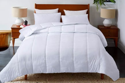 15 Tog Hollowfibre Summer Duvet Bundle - 2 or 4 Pillows in 4 Sizes
