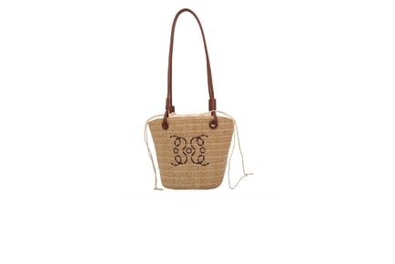 Loewe-Inspired Straw Woven Bag for Women w/ Large Capacity