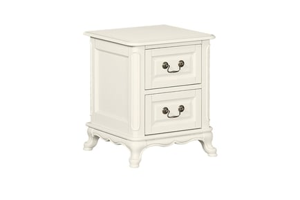 White Vintage Nightstand