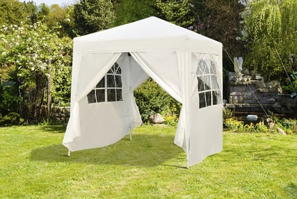 An outdoor garden gazebo tent, Coffee