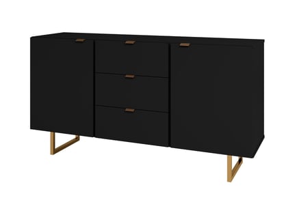 Large Modern Seattle Sideboard in Black