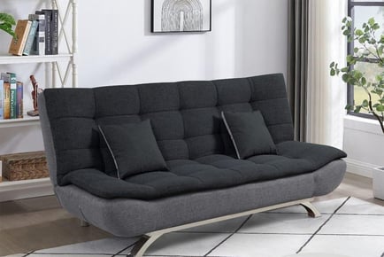 Lotus Fabric Sofa Bed, Black
