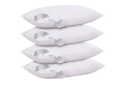 Luxury Goose Feather and Down Pillows - 2 Pack or 4 Pack!