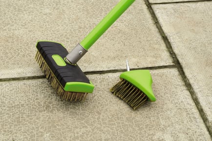 Steel Brush & Weed Scraper