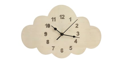 European style Wooden Cloud Clock