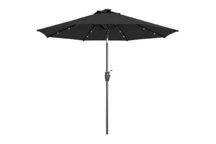 2.7m Parasol Solar Tilt Patio Sun Shade