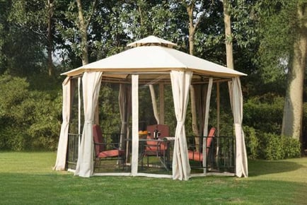 Outsunny Gazebo Canopy, 2-Tier