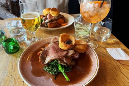 Sunday Roast With a Pint of Beer or Glass of Wine For 2 - GOAT Chelsea