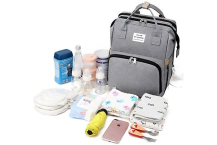 Waterproof Multi-Functional Baby Travel Cot Diaper Bag - 8 Colours!