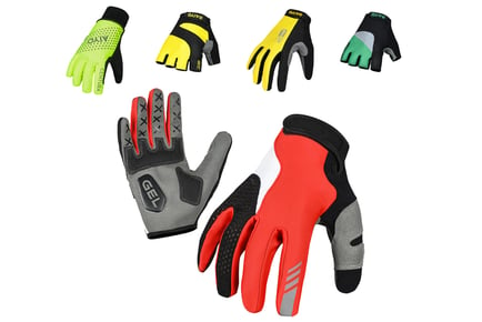 Premium Sports Cycling Gloves in 5 Styles and 4 Sizes