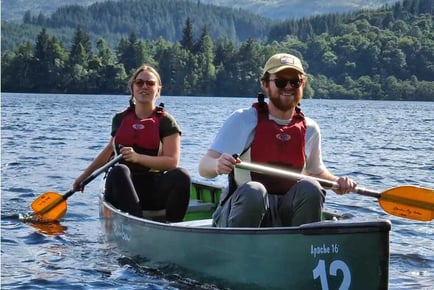 Loch Ard Guided Canoe Tour for 2 - half or full day.