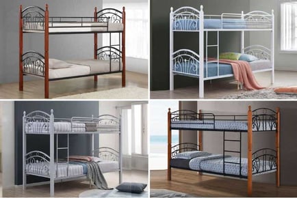 Wooden & Metal Kids Bunk Bed