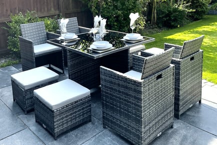 San Fernando 8 Seater Rattan Garden Furniture Set