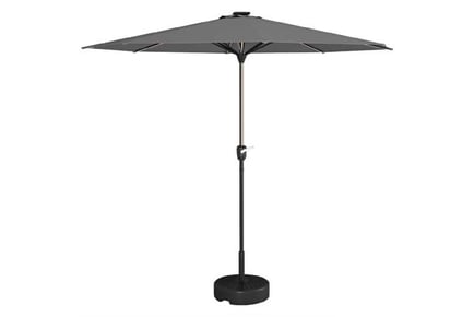 Parasol w/ LED Lights,Patio Umbrella