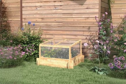 2-In-1 Wooden Greenhouse Planter Box